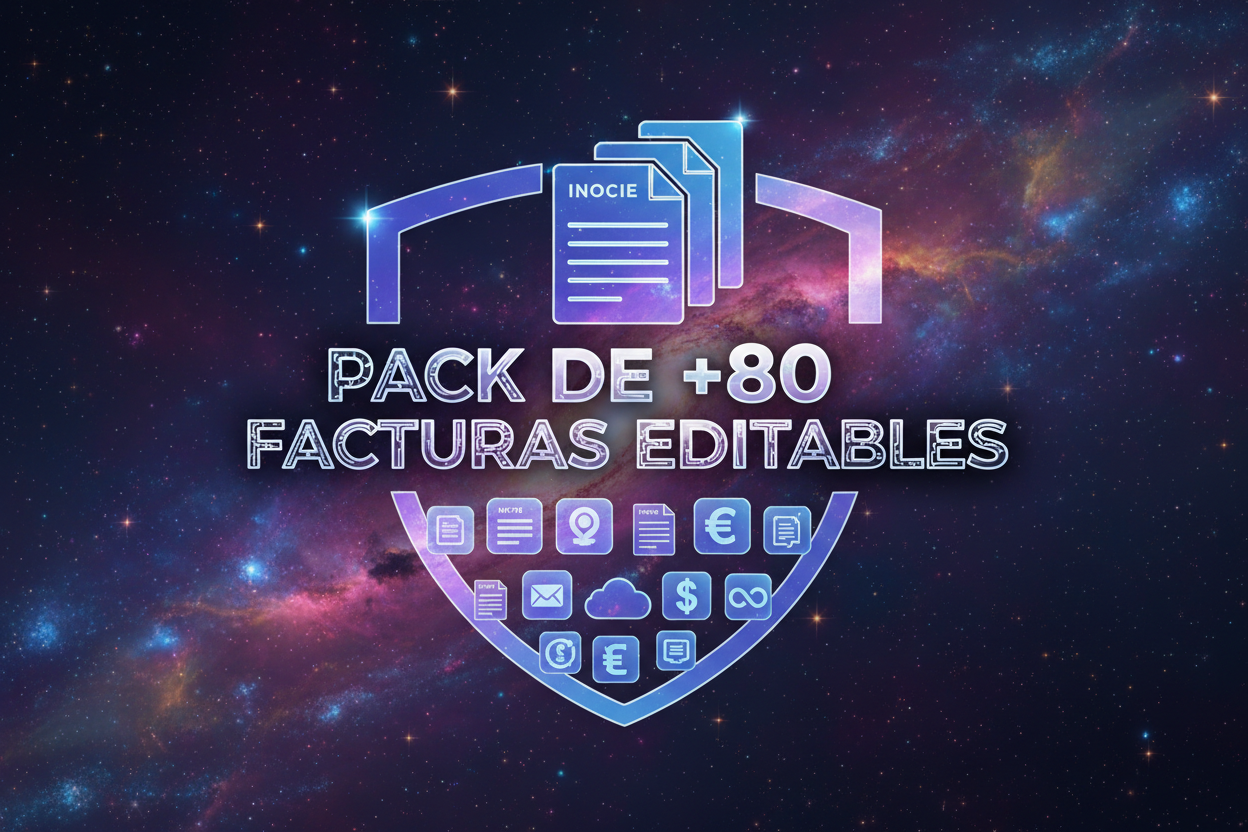 QUE PONGA `` PACK DE +80 FACTURAS EDITABLES`